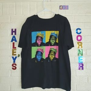 Notorious BIG T-Shirt Size XL Black Biggie Smalls Rap Graphic Mens
